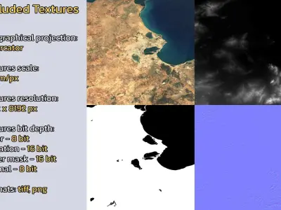 Tunis Tunisia City Landscape 3D Model 3D model