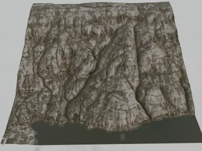 Landscape Canyon Cliff Terrain 115566 3D model