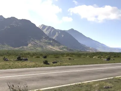 Field road production 3D model