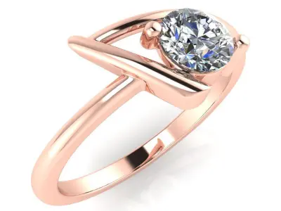light weight gold diamond rings-C111116SKCH202604-wt-0-5 3D print model purchase