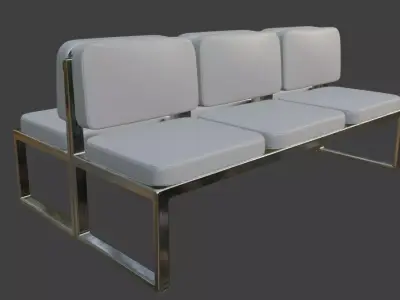 Waiting Bench  3D model