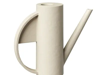 Decorative Set orange candle holder 3D model