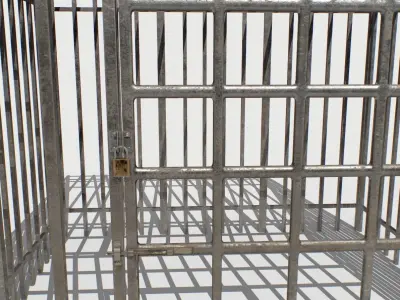 Basement Jail Storage or Cell Pack 1 Low-poly 3D model