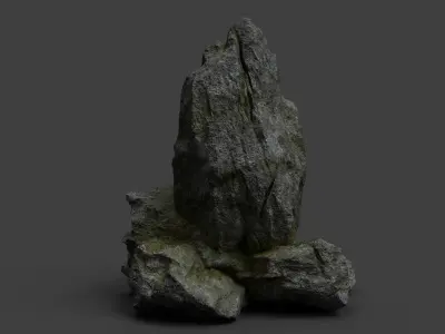 Rock 7-9 Low-poly 3D model