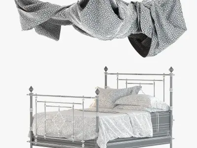 Restoration Hardware QUATREFOIL IRON BED 3D model