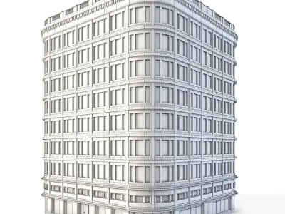 Tenement Building Low-poly 3D model