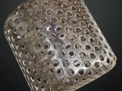 Shiny Metal Pattern PBR Seamless Texture shop