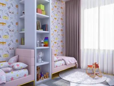 kids bedroom 3D model