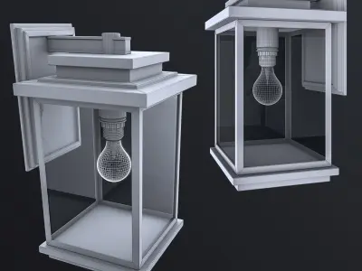 Artcraft Lighting Freemont Black Outdoor Wall Sconce 3D model