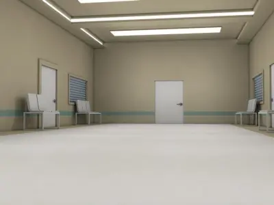 Apartment corridor 3D model