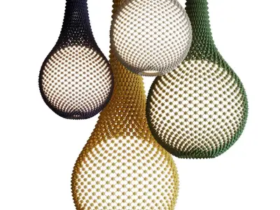 Pendant lamp Ariel Zuckerman KNITTED LED  3D model