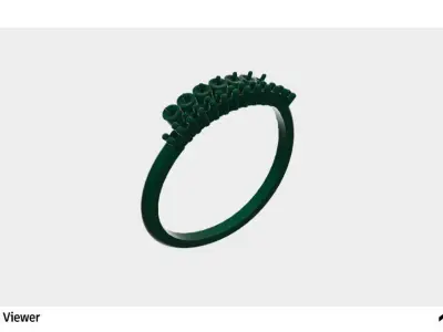 Women Wedding Ring 3D print model