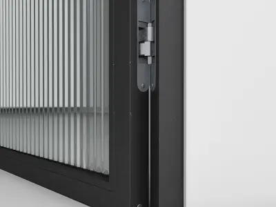 Aluminium door 4x 3D Model Pack