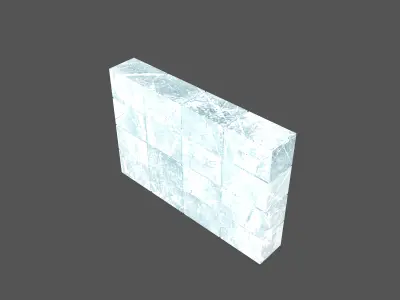 Ice Partition v1 001 Low-poly 3D model