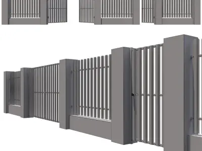 Fence 02 3D model get