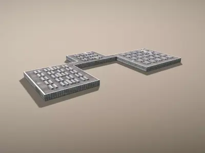 Storage LSZB Bern Storage Low-poly 3D model