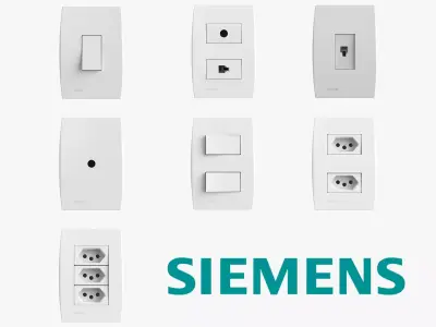 Siemens Outlets and Switches 3D Model Pack
