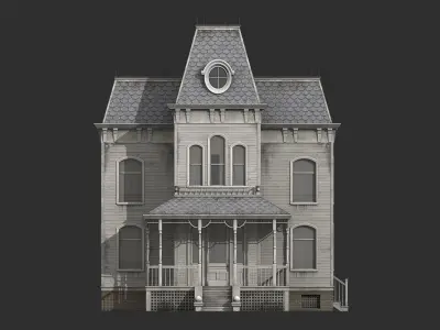 Haunted House Low-poly 3D model