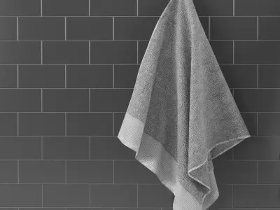 towels hq 3d model with textures  3D model
