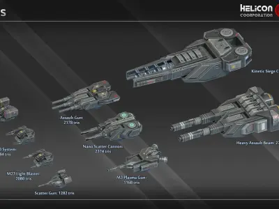 Valen Class Carrier Low-poly 3D model