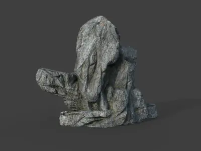Cliff Rock 2-5 Low-poly 3D model