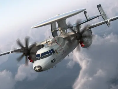  Grumman E-2 Hawkeye Tactical Early Warning Aircraft 