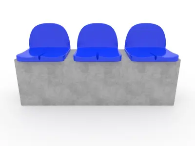 Stadium Seats 15 3D model