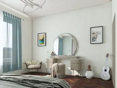 Bedroom interior scene  3D model