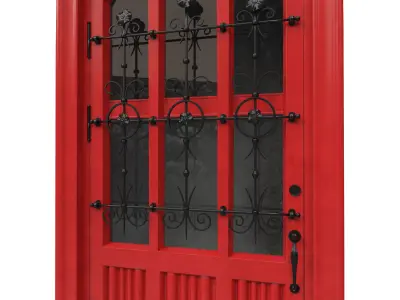 Entrance classic door 46 3D model