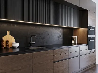 Modern kitchen 4 3D model