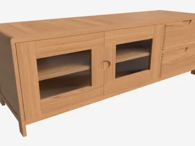 Wide TV Unit Ercol Bosco 3D model