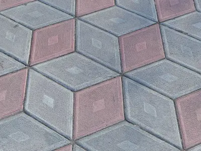 Paving slabs Prizma 3D model