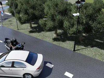 Road Accident   Low-poly 3D model