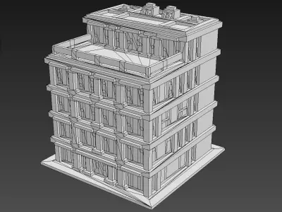 House Voxel - 3 Low-poly 3D model