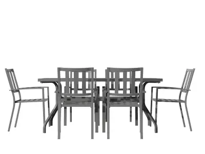 Outdoor patio dinning set  3D model
