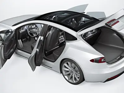 Tesla Car Collection 3D model