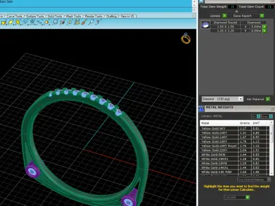 Light Minimalist Diamond Ring 3D print model