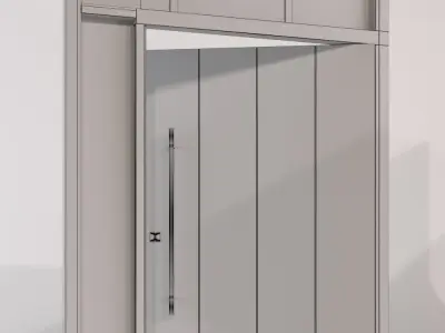 Entrance Copper pivot Door 3D model