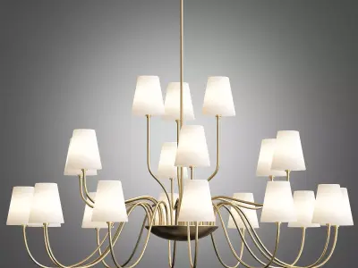 Imperial Chandelier 21 Loft Concept 3D model purchase