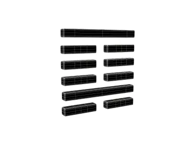 I Ching Hexagrams 4 meng v1 001 Low-poly 3D model