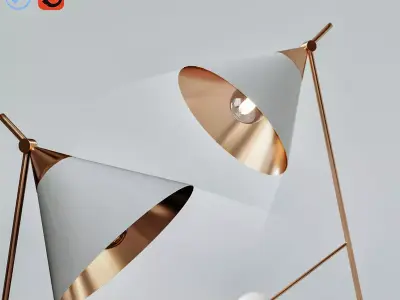 Kelly Wearstler CLEO FLOOR LAMP designed by Kelly Wearstler 3D model