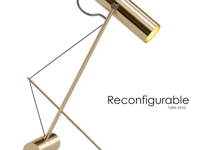 ed049 reconfigurable table lamp 3D model
