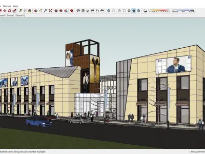 Sketchup Shopping Center C10 3D model
