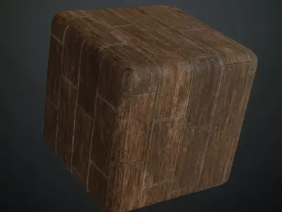 Weathered Red-Brown Rustic Barn Wood PBR Seamless Texture