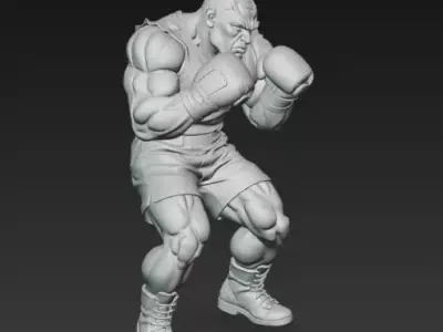 Balrog from Street Fighter 3D print model