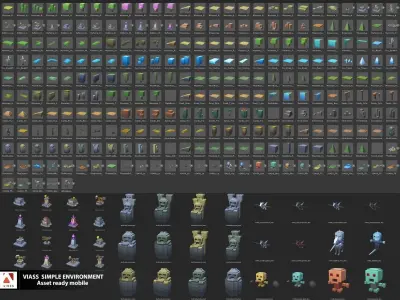 VIASS SIMPLE ADVENTURE PACK Low-poly 3D model