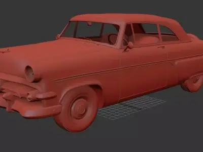 F Crestline 76B Sunliner 1954 3D print model