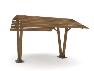 Wood Canopy 3D model