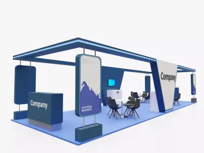 Exhibition stand 10 3D model