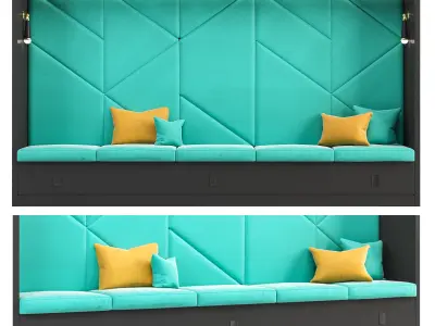  Restaurant and Office Lobi Seating 11 3D model